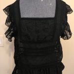 Forever 21 Black Lace Top Photo 0