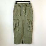 PacSun  Olive Green Cargo Midi Skirt XS Photo 4