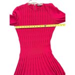 Eliza J  Pink Cable Knit Long Sleeves A Line Fit & Flare Sweater Dress Size Med Photo 3