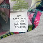 Lilly Pulitzer  Sz XS Michele Top Palm Reader V-Neck Short Sleeve Bright Colors Photo 8