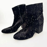 Urban Outfitters Margot Velvet Constellation Heeled Booties Size 8 EU 39 Photo 2