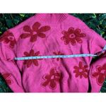Major Label Group Pink Floral Crewneck Sweater Size XL Photo 4