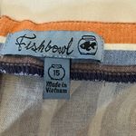 Fishbowl Women’s Sleeveless Striped Linen Wide Leg Jumpsuit Button Detail S 15 Blue Size undefined Photo 1