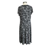 Connected Apparel Floral Midi Dress 16 V Neck Stretch Y2K Office Casual Classic Photo 1