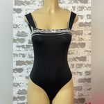 Princess Polly  Black Bodysuit with Lace Detail Photo 11