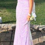 Purple Prom Dress Macy's Pastel Sequin Mermaid Photo 1