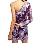 Free People EUC  Floral Embroidered Dress Purple Size 4 Photo 2
