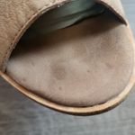 Eileen Fisher  Nikki Peep Toe Block Heel Booties Tan Genuine Leather Size 6.5 Photo 10