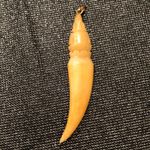 None Carved Buddha bone like pendant Photo 3