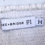 Bec & Bridge smocked off the shoulder boho cotton crop top US 2 XS extra small Photo 2