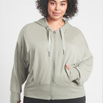 Athleta Women’s Balance Full Zip Hooded Sweatshirt in Sage Green Size L Photo 0