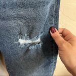 Kendall + Kylie The Icon High Rise Straight Distressed Cropped Denim Jeans Photo 3