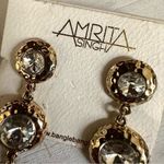 Amrita Singh  gold tone and rhinestone post statement earrings Photo 5