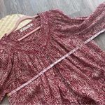 Free People cranberry cool meadow top boho women’s size XS Photo 4