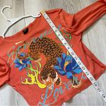 Urban Outfitters  Top eternal lovers tiger graphic crop womens Orange (small) y2k Photo 6