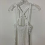 ZARA White Cable Knit Cross Neck Halter Dress Small Photo 7