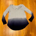 American Eagle Outfitters Soft & Sexy Long Sleeve Shirt Top Tie Dye Blue Small Photo 1