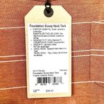 prAna NWT Foundation Scoop Neck Tank in Copper Heather Stripe - Size Small Photo 2