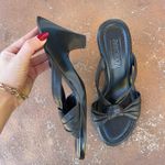 Free People Aerology Y2K black sandal heels sz 7.5 Photo 2
