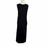 Banana Republic  Black Ribbed Sleeveless Side Vent Knit Tank Dress Photo 6
