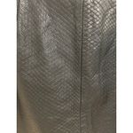 wilson's leather WILSONS Black Genuine Leather Luxe Snake Reptile Textured Skirt Vintage MEDIUM Photo 8