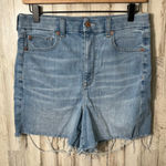 American Eagle  Blue Denim Curvy‎ Super Hi-Rise Shortie Womens Size 8 Photo 0