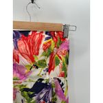 J.Crew  Womens Cream Floral Print Strapless Mini Dress Size 0 Silk Party Event Photo 3