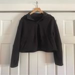 Lululemon  athletica black Hooded oversized cropped Jacket size M/L Photo 1
