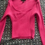 Forever 21 Pink Ribbed Knit Sweater Top Photo 6