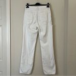 Good American  Good Boy White Distressed Straight Jeans Size 2/26 Photo 5