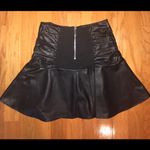 Bebe  faux leather flounce skirt Photo 2