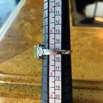 Natural Peridot Sterling Silver Ring Size 7 Photo 8