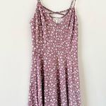 Nine Britton  Jayde Strappy Knit Mini Dress in Pink Floral - Size L Photo 4