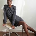 THAKOON Sweatshirt Open Back dress Size Small Gray Photo 5