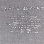 Lane Bryant SIZE 26/28 WHITE SHORT SLEEVE VNECK TSHIRT W/3D SILVER Glitter BOSS Photo 2