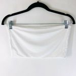 Topshop  Bandeau Tube Top Ribbed Stretch White Size 8 Photo 1