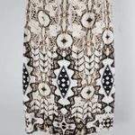 Just Cavalli Printed Sleeveless Sheath Dress White Back Zip Size 42 (M) Photo 2