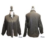 ZARA  Peasant button down shirt embroidery black Size XSmall Chambray Y2K Photo 8