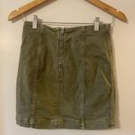 Free People Green Denim Skirt Photo 1