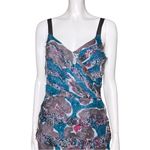 Vintage Y2K 100% Silk Teal Fairy Grunge Raw Edge Mini Dress Small Funky Colorful Blue Photo 6