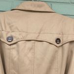 B&S fashion wear woman’s tan trench coat size Large Photo 9