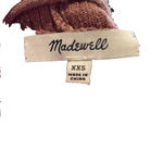 Madewell  Sweater Women Size XXS Cardigan Reddish Fall Long Sleeve Tight Knit Photo 2