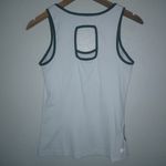 FILA  Performance M Sleeveless Running Fitted Top in White Black Trim Photo 3