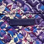 Vera Bradley NWOT  Purple Floral Cotton Quilted Travel Case/Organizer Photo 1