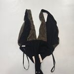 superdown  Niko Deep V Bodysuit in Gold XS Photo 9