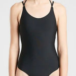 Athleta Keyhole One Piece Swimsuit in Black Size Medium Photo 0