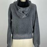 Wildfox Distressed Grey Zip Up Jacket XS Photo 5