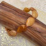 Handcrafted Indian Agate Gemstone Bead Copper Wire Wrapped Bracelet Photo 0