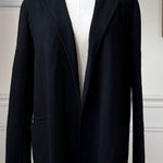Lafayette 148 Longline Open Front Blazer Textured Wool Crepe $350 S Photo 0