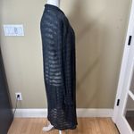 Free People  Sheer Stripe Duster Long Line Open Cardigan Sweater - medium Photo 5